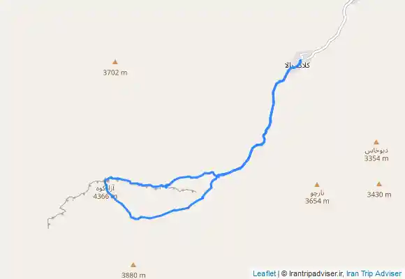 ترک جی پی اس Peak azadkooh