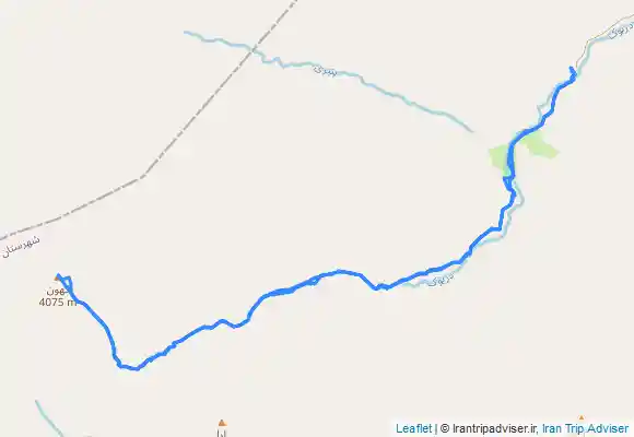 ترک جی پی اس گردنه لرا , Kahoon peak and آبشار آسونه کِر  from Parking