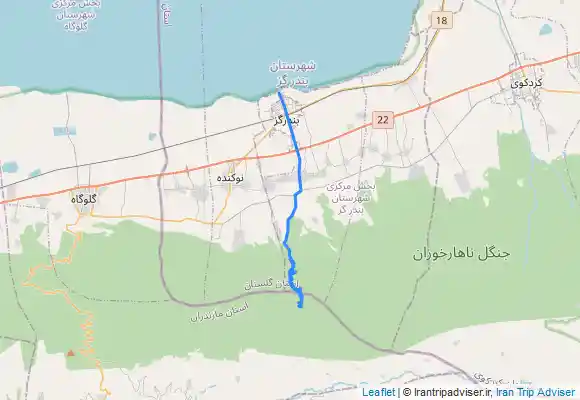ترک جی پی اس بندر گز به ابشار باز گیران و چلم ریز و برگشت