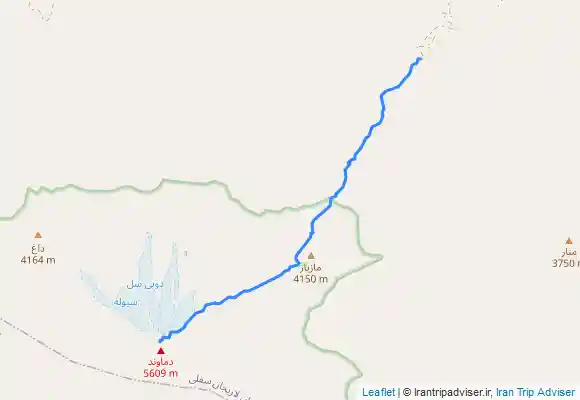 ترک جی پی اس قله دماوند شمال شرقی