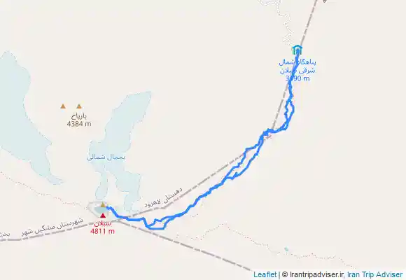 ترک جی پی اس صعود و فرود به قله ساوالان