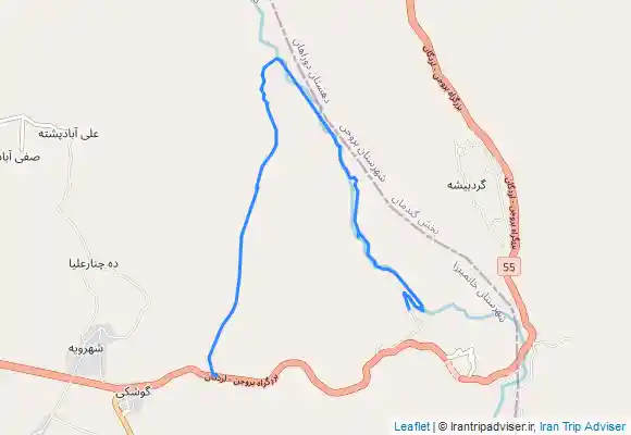 ترک جی پی اس پیمایش حاشیه رودخانه آب ونک