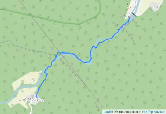 ترک جی پی اس Chītāveh - Dom Tang مسیر پیمایش چیتاوه تا سد