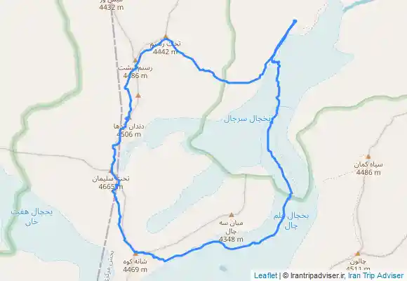ترک جی پی اس قله دندان اژدها