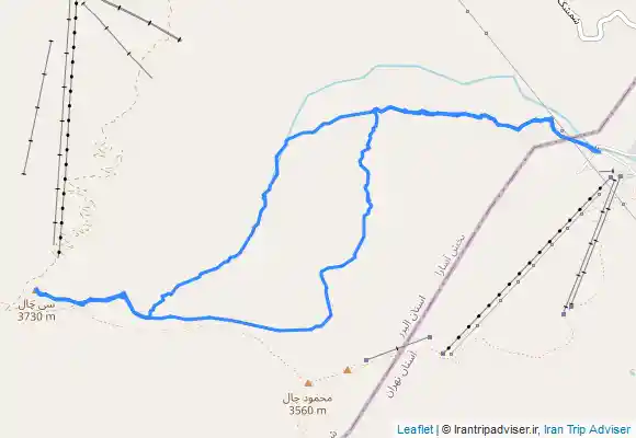 ترک جی پی اس قله سی چال از روستای دربندسر