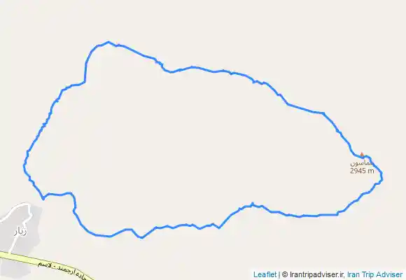 ترک جی پی اس قله هماسون از خط الراس غربی