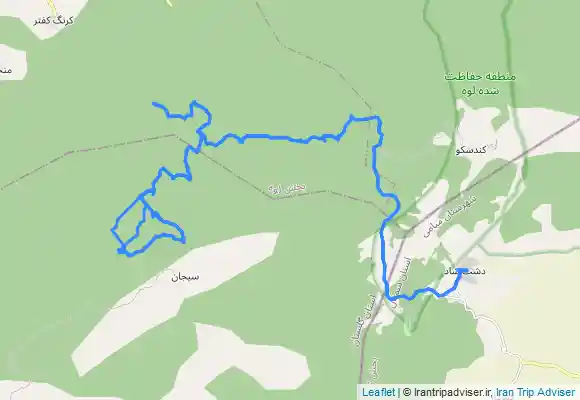 ترک جی پی اس دشت شاد به لته نوروز سیجان