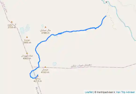 ترک جی پی اس قله کلونچین بام چهار محال بختاری