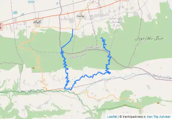 ترک جی پی اس جاده طرح جنگلداری وطنا به وزوار