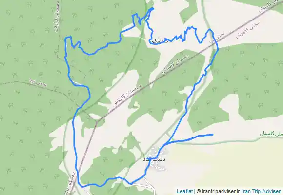 ترک جی پی اس دشت شاد به کندسکوه