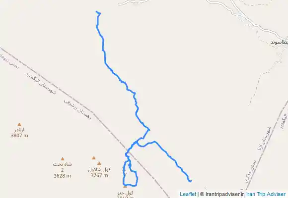 ترک جی پی اس قله کول جنو، از مسیر تیغه و بازگشت از مسیر شست خدا