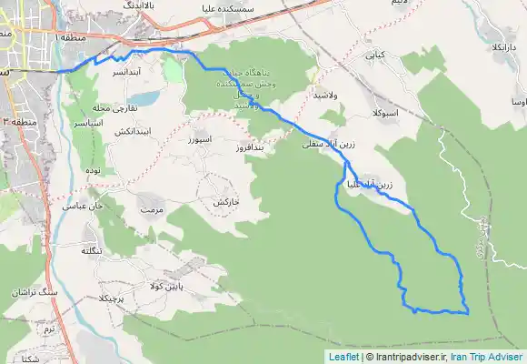 ترک جی پی اس دوچرخه زرین کلا سفلی به علیا