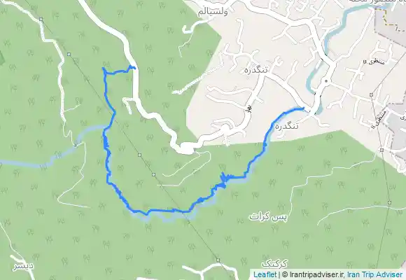 ترک جی پی اس مسیر تنگه دراز لم