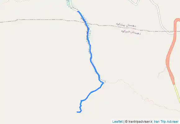 ترک جی پی اس آبشار اصلی دره گاهان