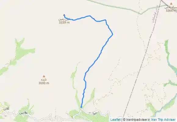 ترک جی پی اس قله فیل زمین  fil-e zamin peak