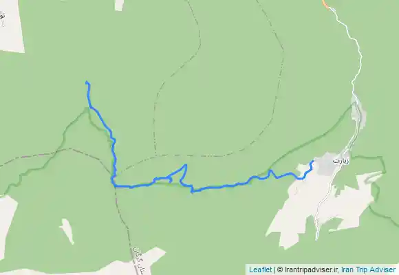 ترک جی پی اس دره تَرکت از مسیر درک شصت کلا، آبشار بارانکوه، دره ترکت، سه راه تاوارک، گاندی سرا، علدیگا، سردانسر، روستای زیارت