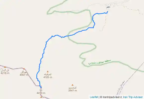 ترک جی پی اس قله قاش مستان طرح سیمرغ