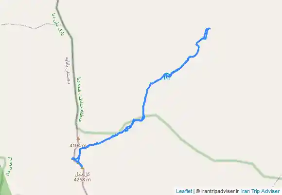 ترک جی پی اس قله کل قدویس و قله کل شیدا و قله کل بلبل . دنا ...آخرین قله غربی دنا .. از روستای سیور