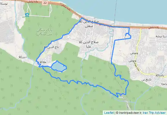 ترک جی پی اس دریاچه آویدر مسیر لوپ