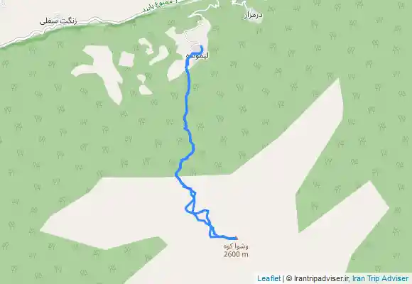 ترک جی پی اس قله وشوا کوه from Līmūndeh