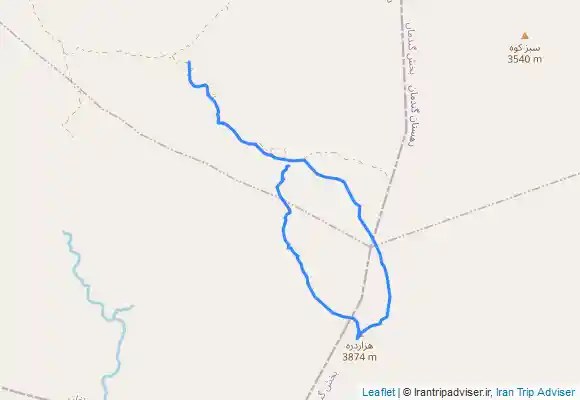 ترک جی پی اس رفت و‌بر گشت قله هزار دره