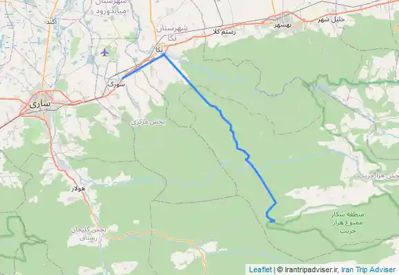 ترک جی پی اس مسیر دریاچه چورت