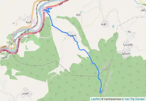 ترک جی پی اس Neşfī - Katalehمسیر جنگلی آلش دشت . نصفی