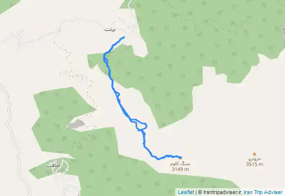 ترک جی پی اس قله سنگ کلوم