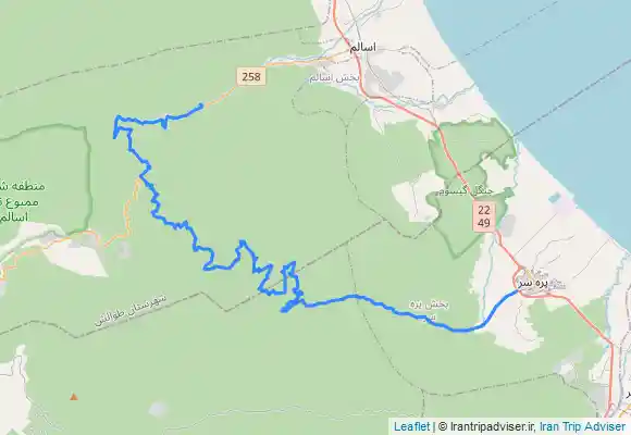 ترک جی پی اس Gījāv - آبشار ویسادار - Mollā Maḩalleh