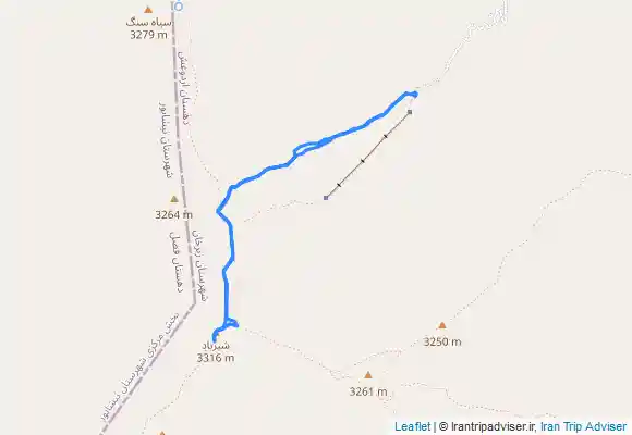 ترک جی پی اس قله شیرباد از دولت آباد مشهد