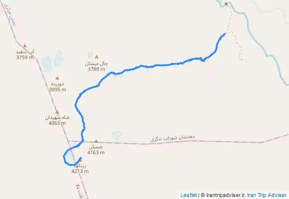 ترک جی پی اس قله کلونچین چهار محال و بختیاری