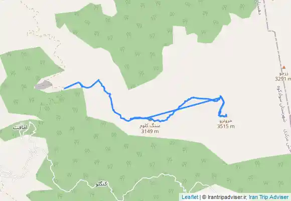 ترک جی پی اس قله سنگ کلوم - قله خرونرو