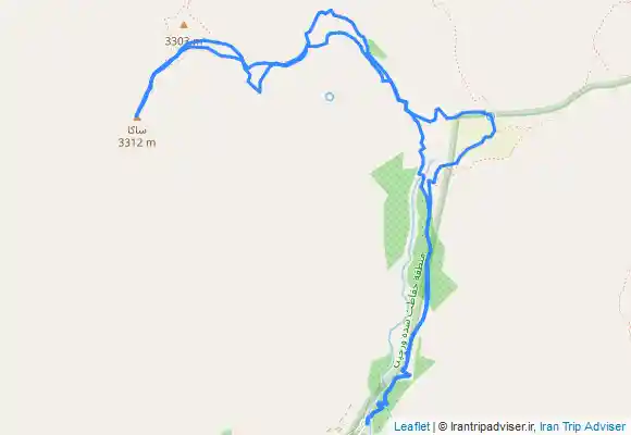 ترک جی پی اس قله ساکا از افجه لواسان