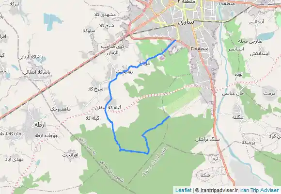 ترک جی پی اس دوجرخه مهدشت به رودخانه لرا کردخیل