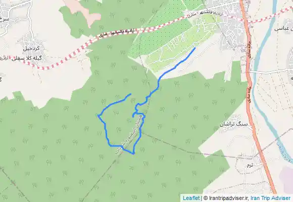 ترک جی پی اس دوچرخه مهدشت به مهدشت از جن دره و کلبه ها