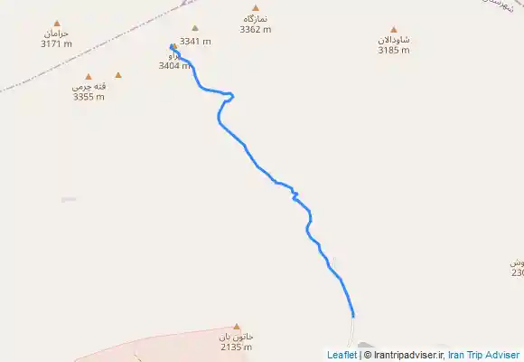 ترک جی پی اس قله پراو ، Parraw summit