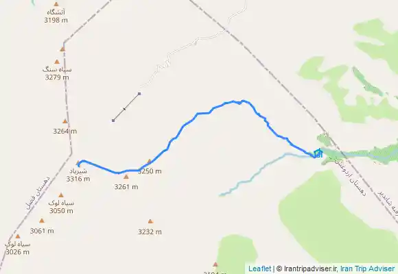 ترک جی پی اس قله شیر باد