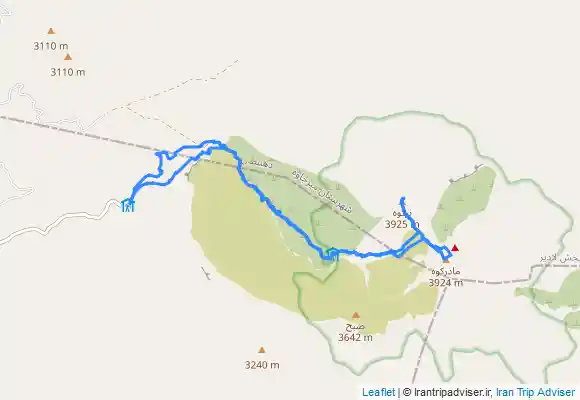 ترک جی پی اس قله تفتان