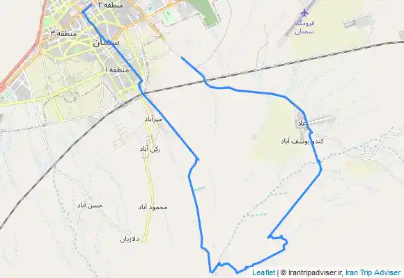 ترک جی پی اس Semnan to Khourian سمنان به خوریان و گیناب
