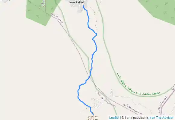 ترک جی پی اس Javāher Dasht - Samamoos Summit