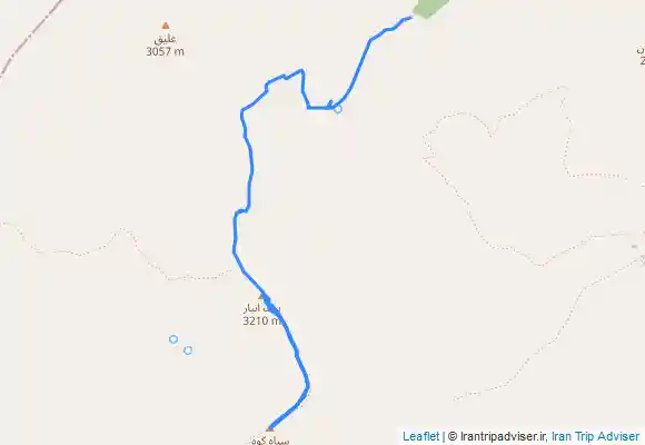 ترک جی پی اس قله برف انبار