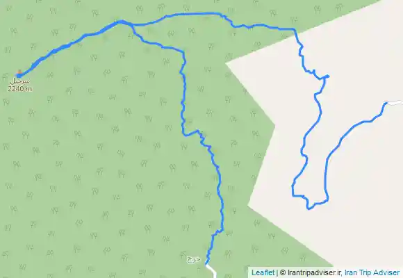 ترک جی پی اس Bāye‘ Kolā - قله سرخیل - Ḩerech