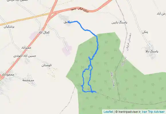 ترک جی پی اس قله و مرداب نیلکوه . روستای تراجیق . استان گلستان