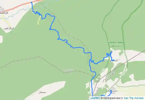 ترک جی پی اس دشت شاد از لوه با ماشین