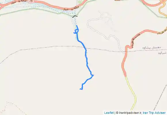 ترک جی پی اس آبشار اصلی دره گاهان