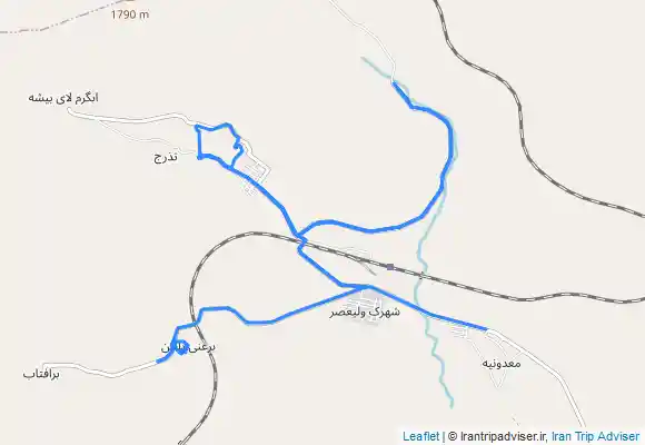 ترک جی پی اس ابشار تزرج ،ابگرم وچشمه سبز پوشان