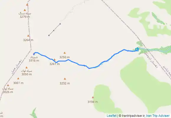 ترک جی پی اس قله شیر باد