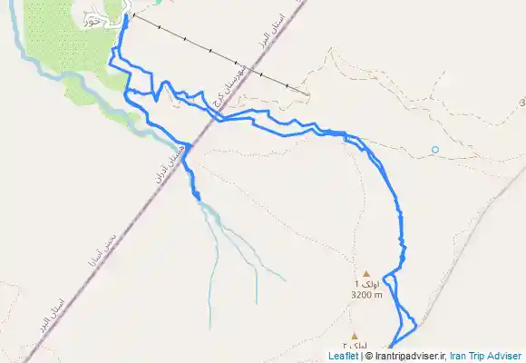 ترک جی پی اس روستای خور آبشار خور Khor Waterfall from Khūr