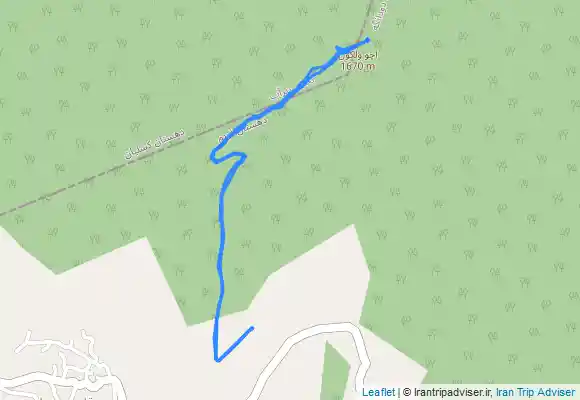 ترک جی پی اس قله اچو ولکول ارتفاع ۱۶۷۰ متر روستای قارن سرا ساری جاده کیاسر