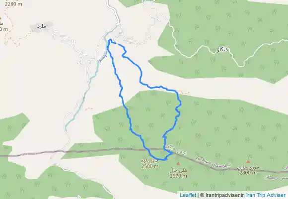 ترک جی پی اس سرتنگه به منزل کوه